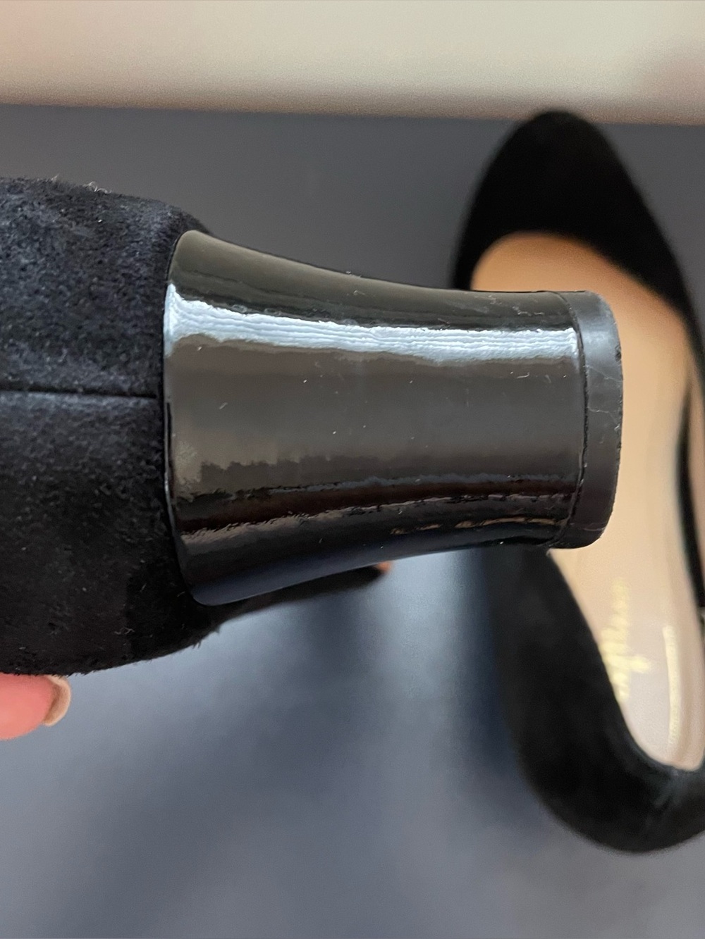 Cole Haan Black Women’s Suede Heels Size 7 - Picture 8 of 15